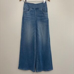 NWT Halara Wide Leg Jeans Women Size Small Tall Blue High Waist